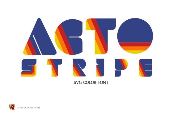 Acto Stripe: A Retro-Inspired Font for Bold Web Design