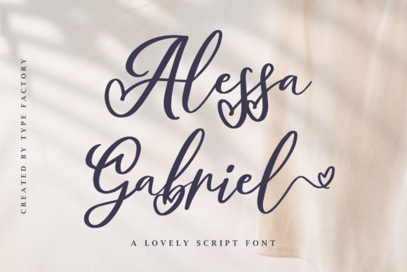 Alessa Gabriel – A Classy Script Font for Web Design