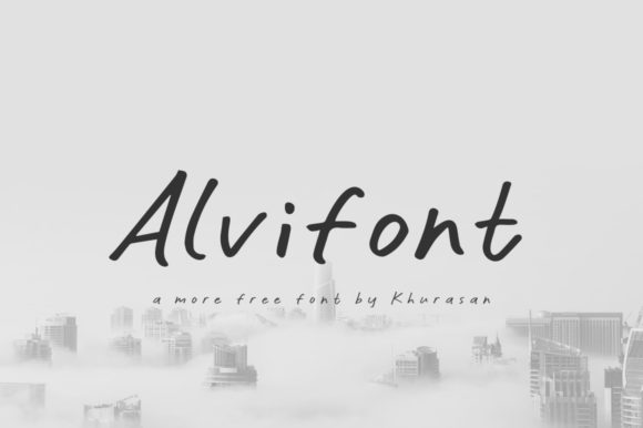 Alvifon: A Handwritten Font for Modern Web Design
