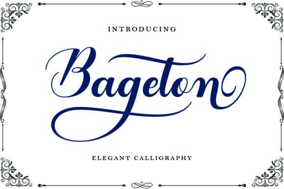 Bageton: A Handwritten Font for Elegant Branding