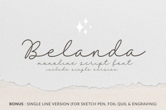 Belanda: A Vintage Script Font for Romantic Branding