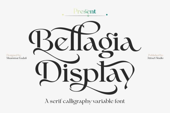 Bellagia Display: Elevating Brand Identity with a Serif Font