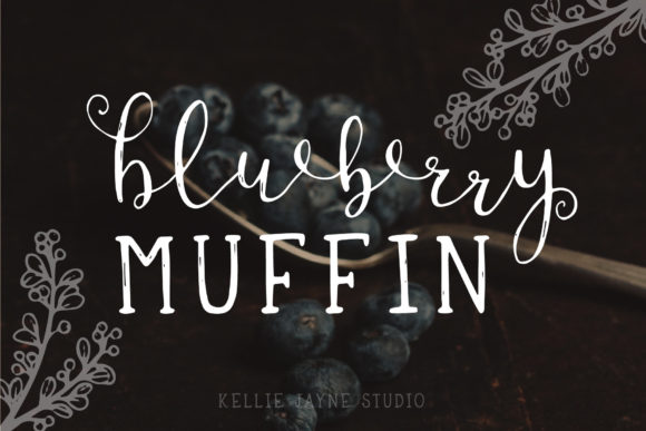 Blueberry Muffin Font for Editorial Design
