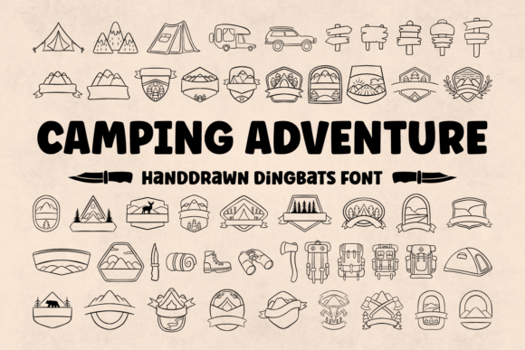 Camping Adventure Font for Bold Visual Storytelling