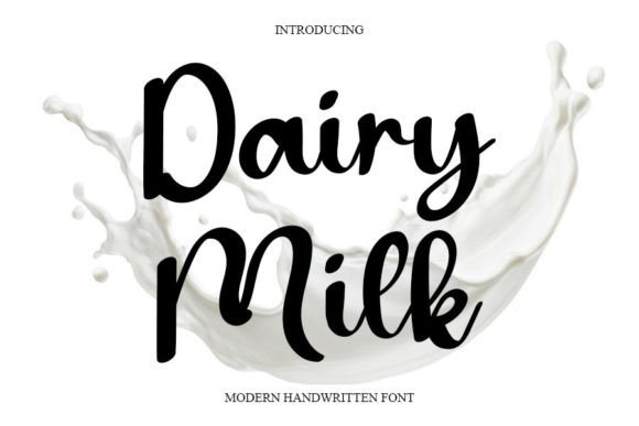 Dairy Milk Font for Professional Branding