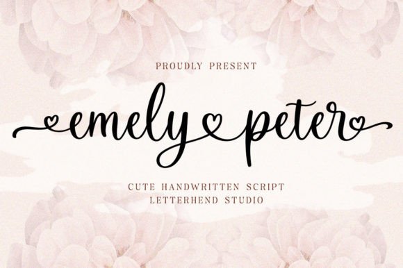 Emely and Peter: A Modern Script Font for Editorial Design