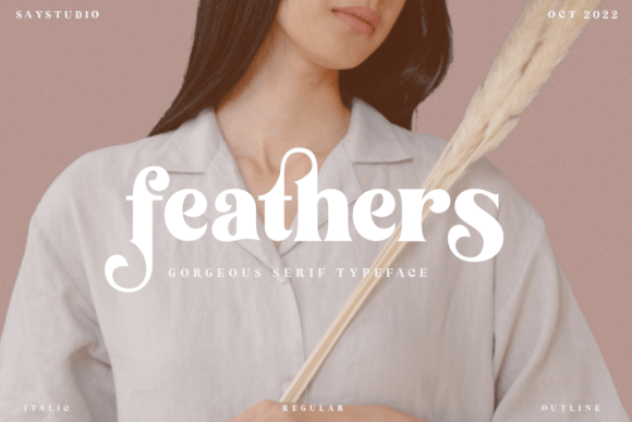 Feathers: A Serif Font That Elevates Branding