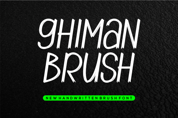 Ghiman Brush Font for Bold Branding and Visual Impact