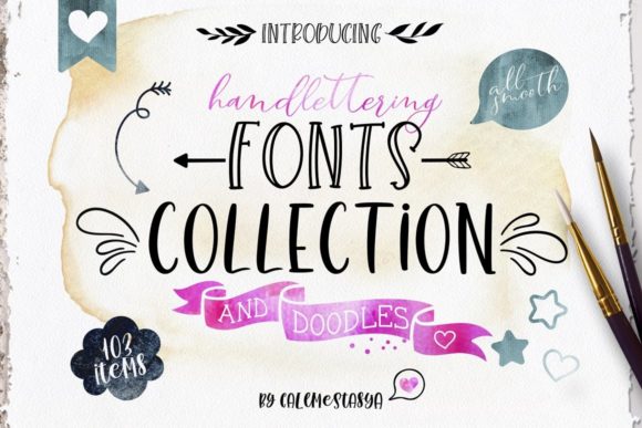 Handlettering Fonts Collection for Creative Makers