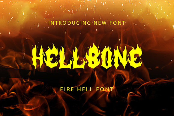 Hellbone Font for Dark and Creepy Web Designs
