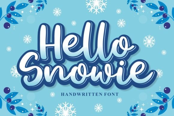 Hello Snowie: A Handwritten Font That Elevates Branding