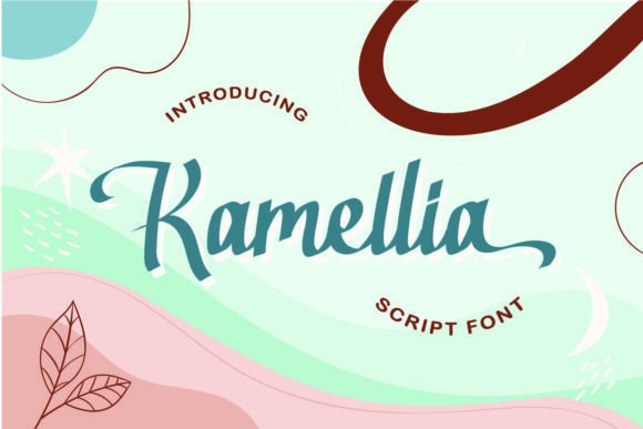 Kamellia Script Font for Editorial Design