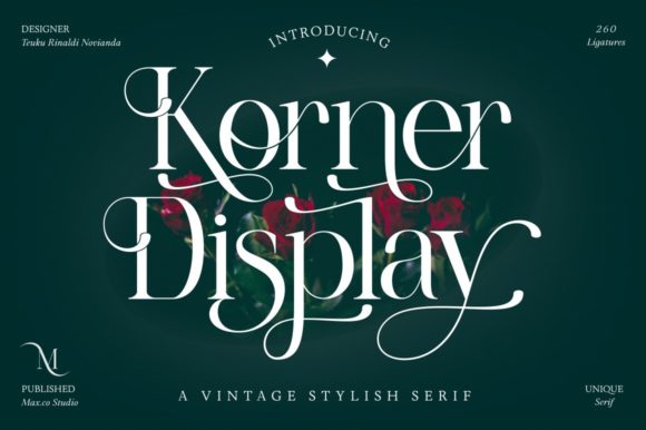 Korner: A Vintage Serif Font That Elevates Branding
