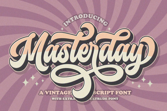 Masterday: A Stylish Script Font for Editorial Design