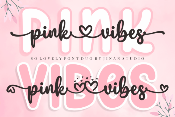 Pink Vibes Duo for Business Branding