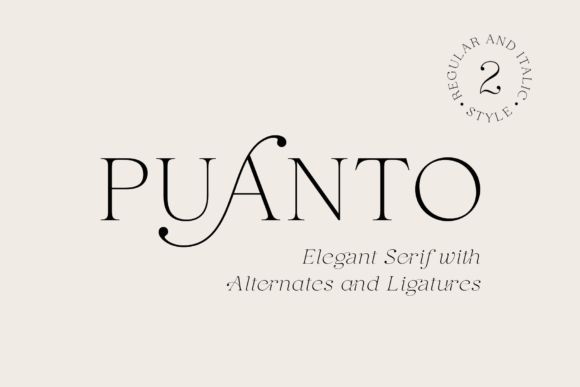 Puanto Serif Font for Editorial Design
