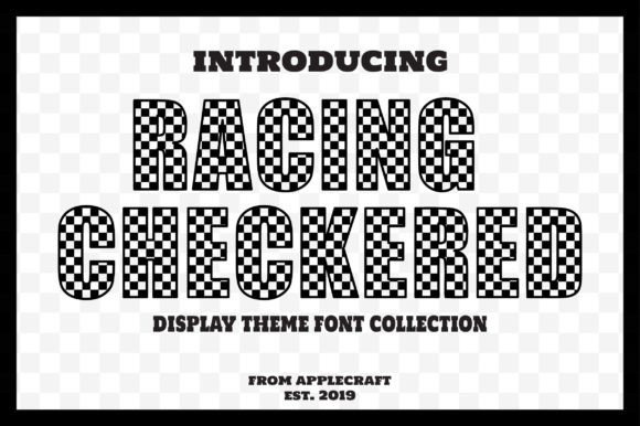 Racing Checkered: A Creative Font for Handmade Projects