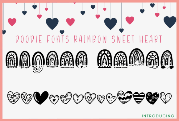 Rainbow Sweet Heart Font for Business Branding
