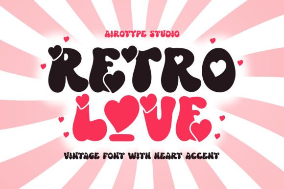 Retro Love Font for Handmade Creations