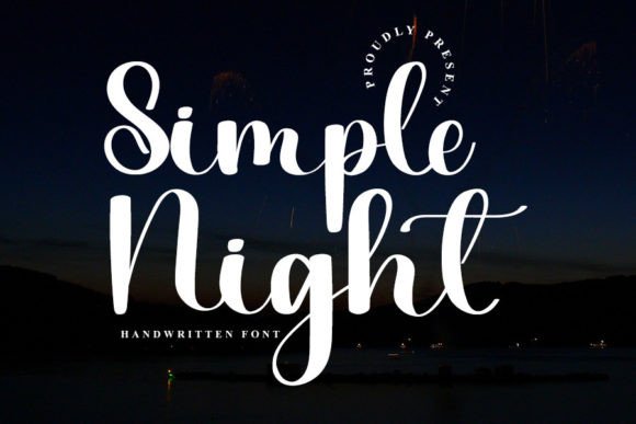 Simple Night Font for Web Design