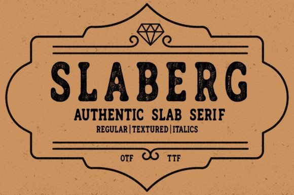 Slaberg: A Vintage Slab Serif Font for Professional Branding