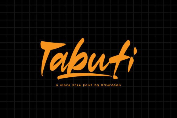 Tabuti: A Modern Brush Font for Polished Branding