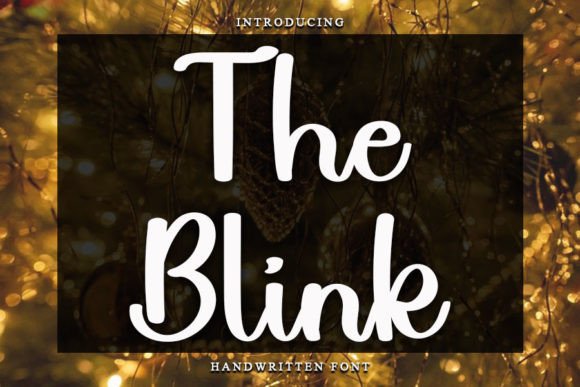 The Blink: A Handwritten Font That Elevates Your Brand