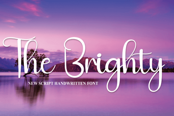 The Brighty: A Script Font for Creative Projects