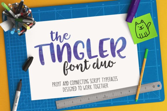 Tingler Duo: A Handwritten Font Pair for Creative Makers
