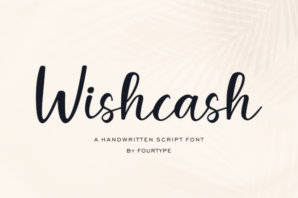 Wishcash: A Handwritten Font for Editorial Design